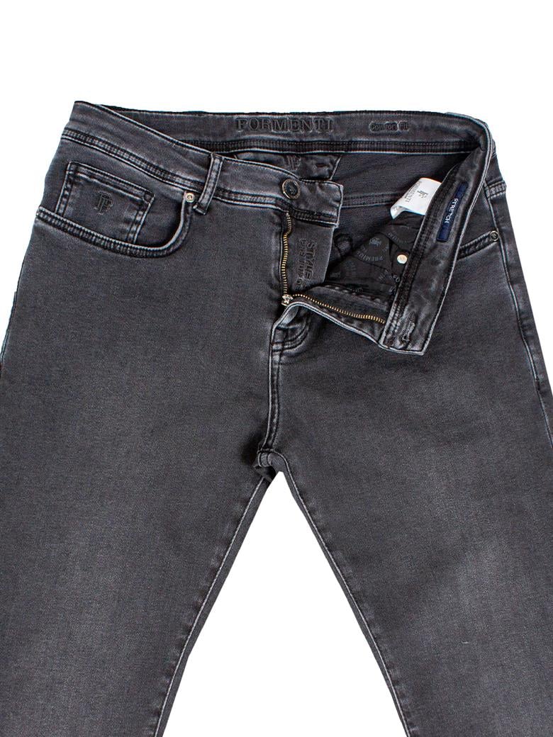 Regular Fit Normal Kesim Likralı Siyah Denim Kot Pantolon