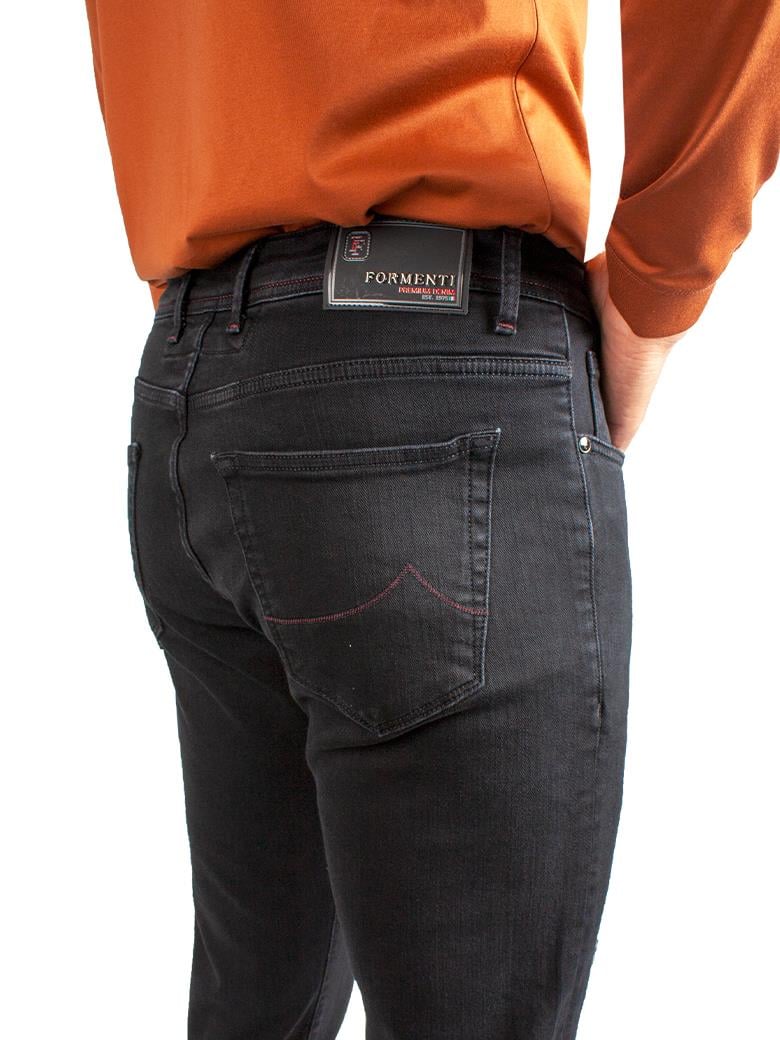 Regular Fit Normal Kesim Likralı Siyah Denim Kot Pantolon