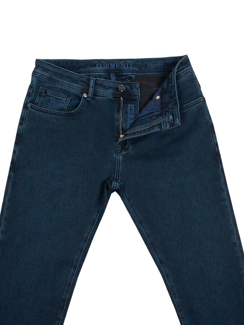 Regular Fit Saks Pamuklu Likralı Kot Pantolon