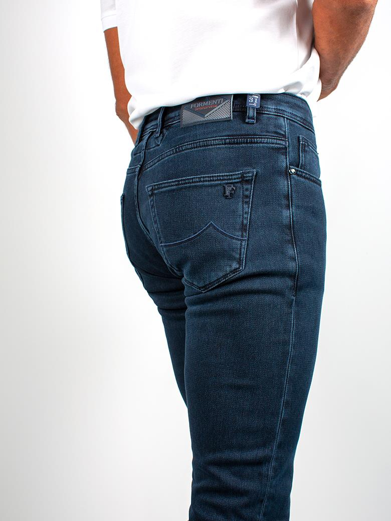 Regular Fit Saks Pamuklu Likralı Kot Pantolon