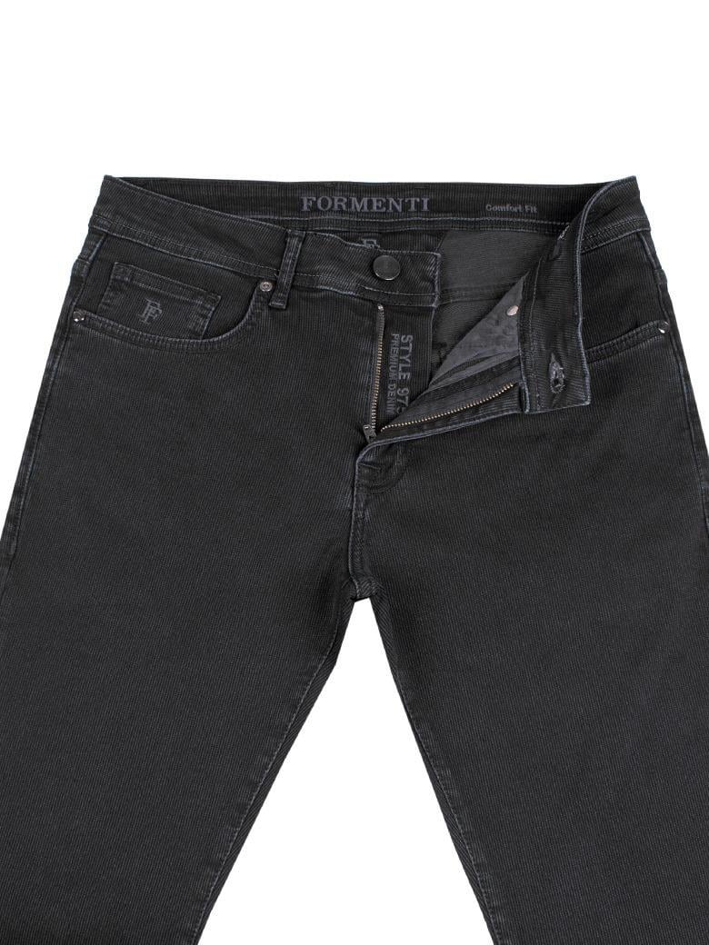 Regular Fit Siyah Pamuklu Likralı Kot Pantolon