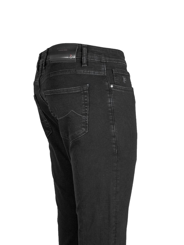 Regular Fit Siyah Pamuklu Likralı Kot Pantolon
