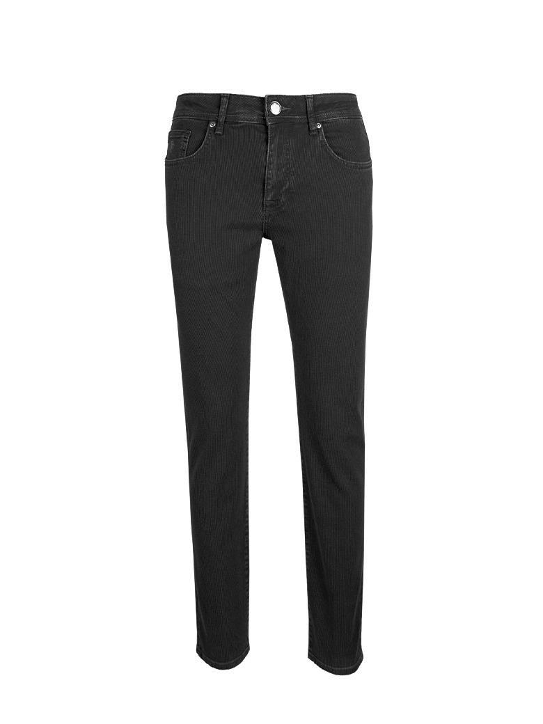 Regular Fit Siyah Pamuklu Likralı Kot Pantolon