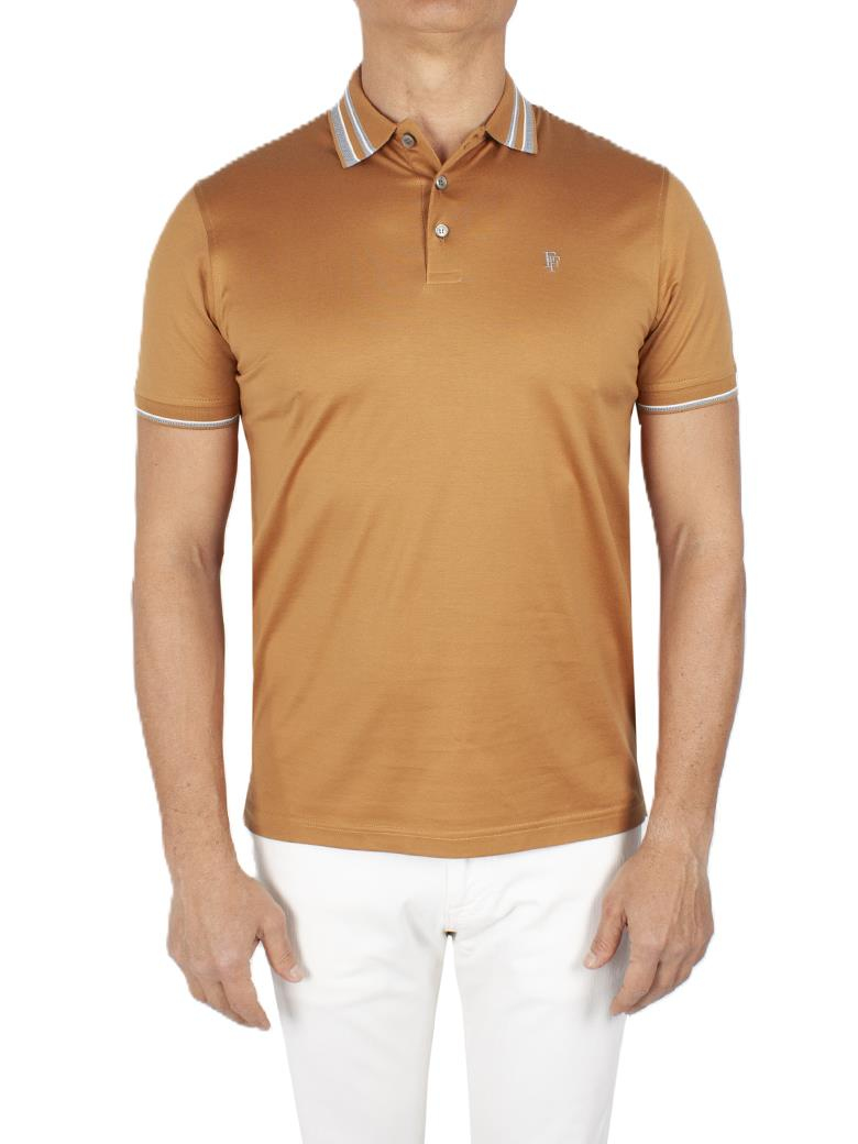 Regular Fit Yaka Detaylı Merserize %100 Pamuk Kiremit Polo Tişört