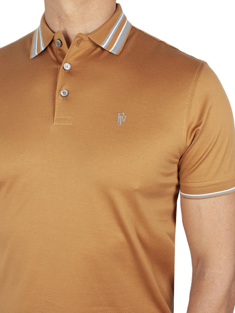 Regular Fit Yaka Detaylı Merserize %100 Pamuk Kiremit Polo Tişört