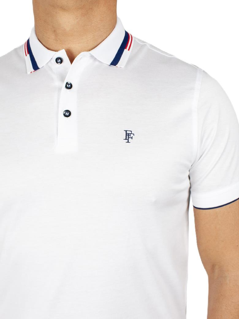 Regular Fit Yaka Detaylı Merserize %100 Pamuk Beyaz Polo Tişört