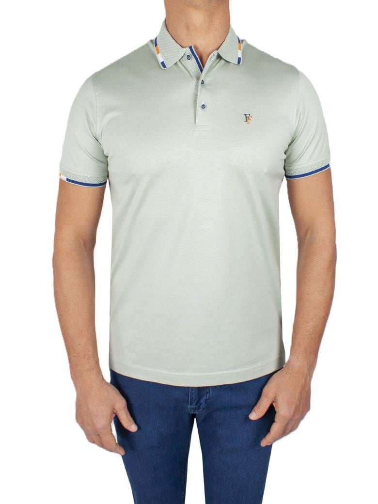 Regular Fit Yaka Detaylı Merserize %100 Pamuk Mint Polo Tişört