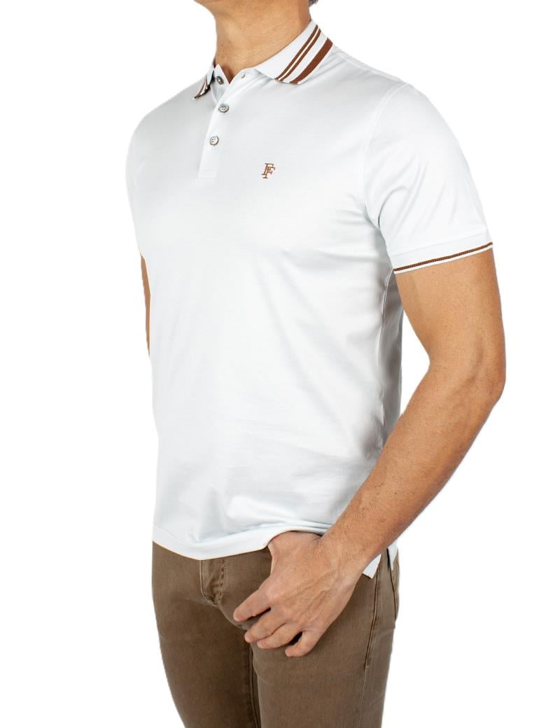 Regular Fit Yaka Detaylı Merserize %100 Pamuk Turkuaz Polo Tişört