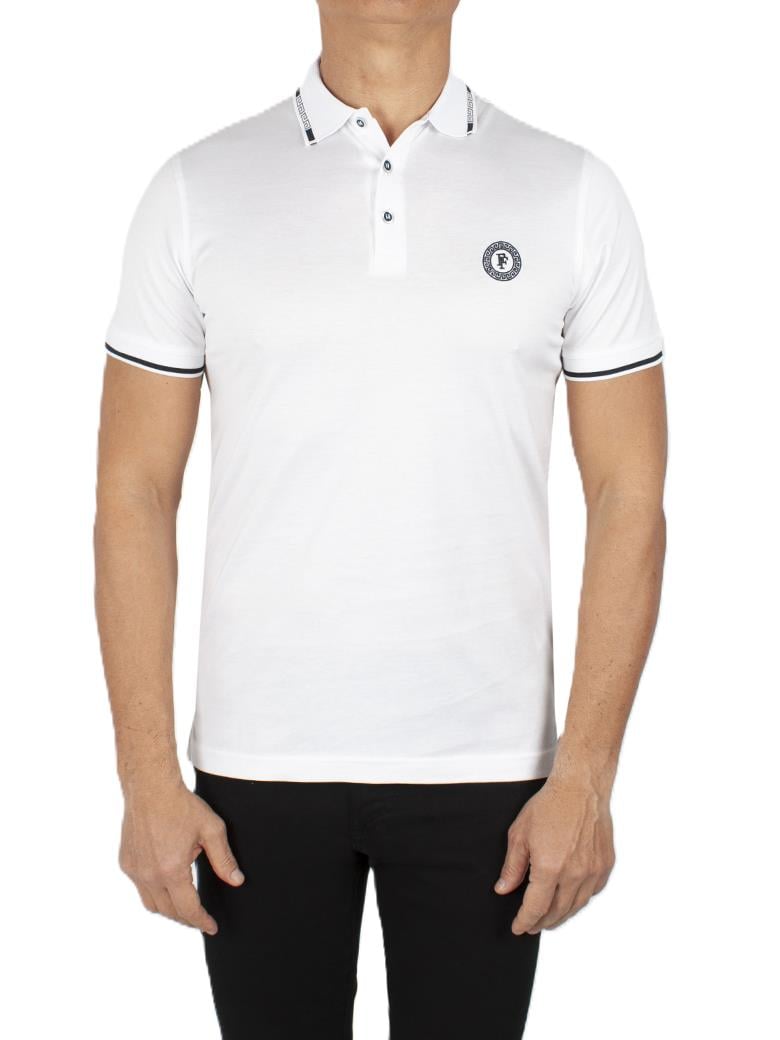 Regular Fit Yaka Detaylı Merserize %100 Pamuk Beyaz Polo Tişört