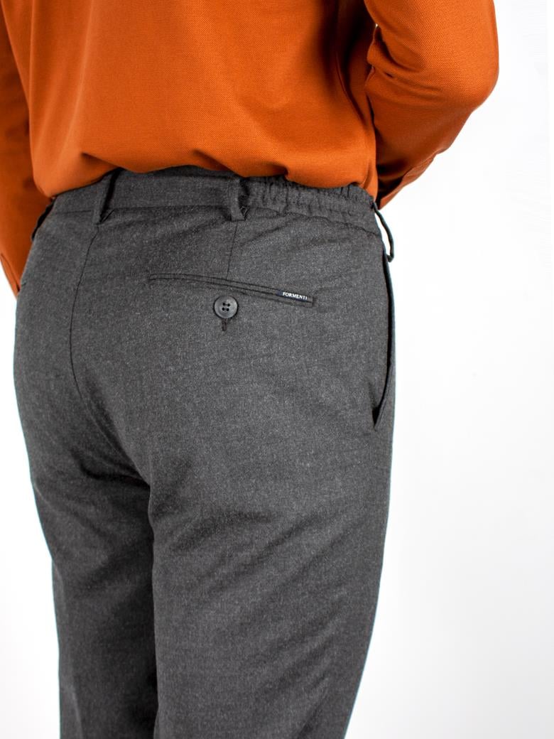 Regular Fit Yün Antrasit Jogger Pantolon