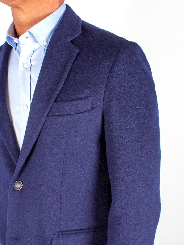 Standart Fit Açık Lacivert Yün Kaşmir Blazer Ceket