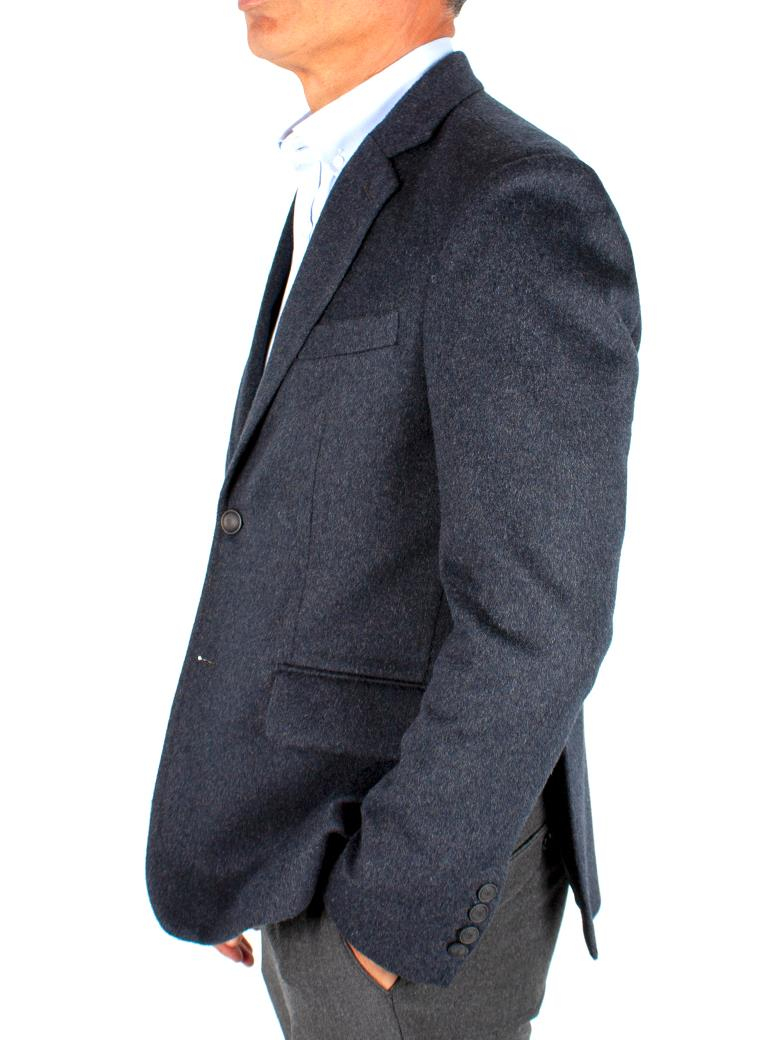 Standart Fit Antrasit Yün Kaşmir Blazer Ceket