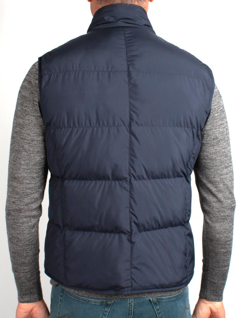 Standart Fit Dik Yaka Lacivert Yelek