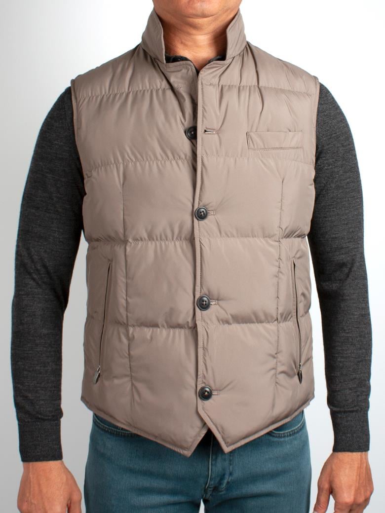 Standart Fit Dik Yaka Vizon Yelek