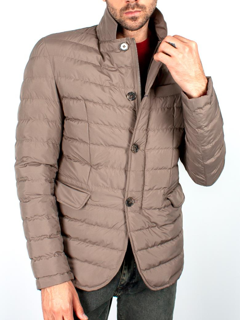 Standart Fit Elyaf Dolgulu Haki Şişme Mont