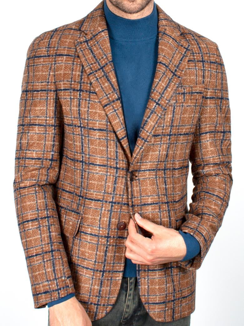 Standart Fit Hardal Yün Ceket