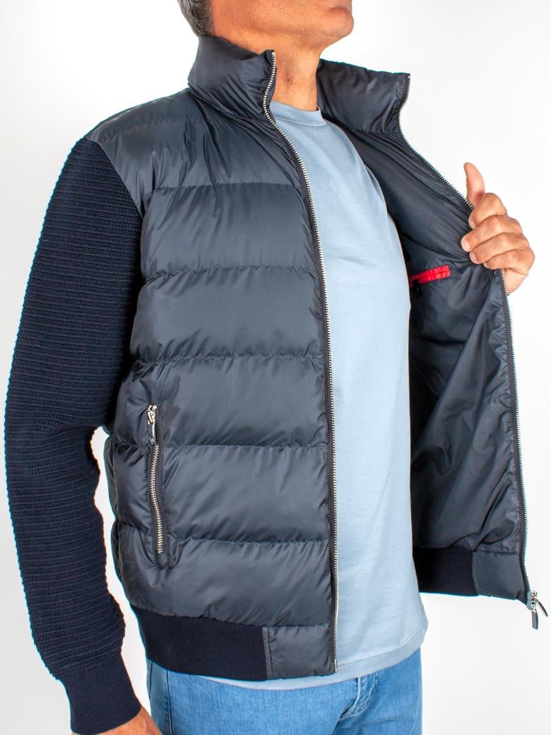 Standart Fit Lacivert Yün Triko Mont
