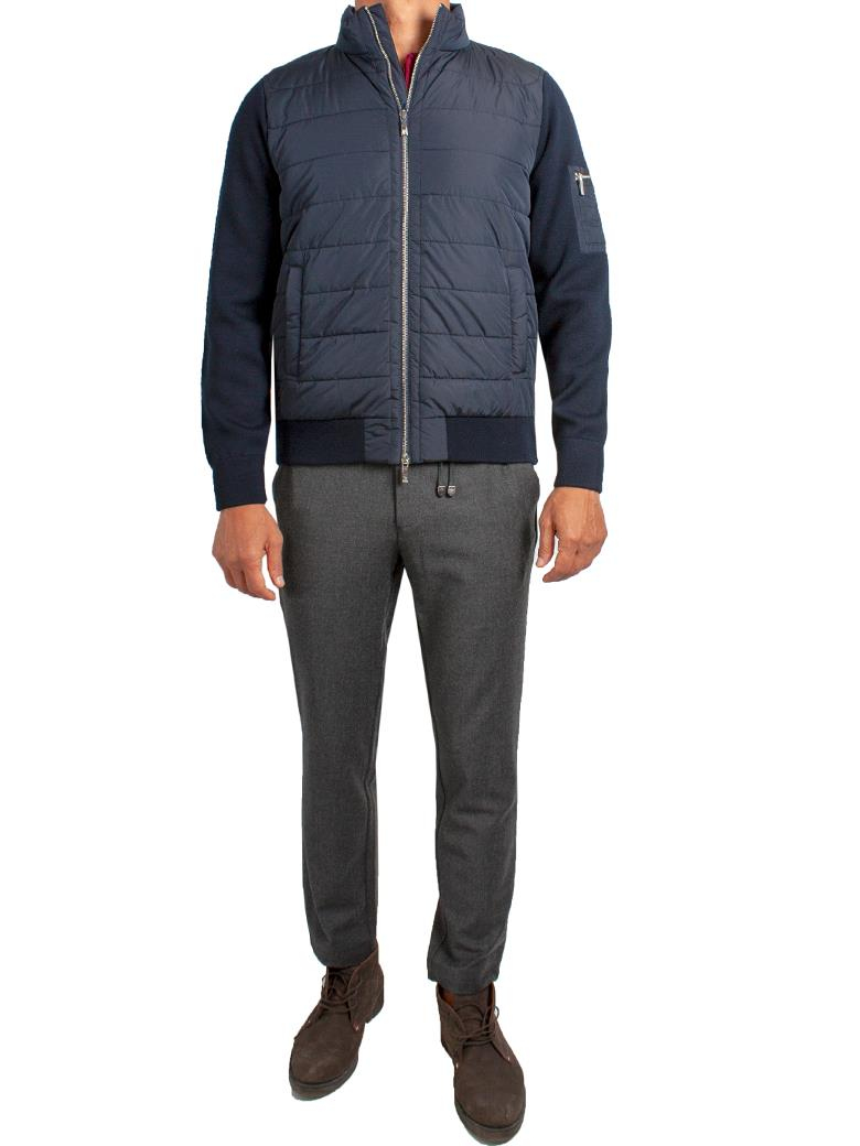 Standart Fit Lacivert Yün Triko Mont