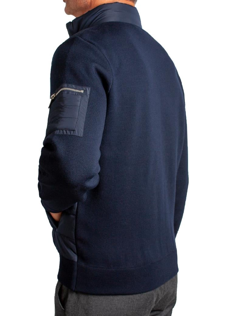 Standart Fit Lacivert Yün Triko Mont