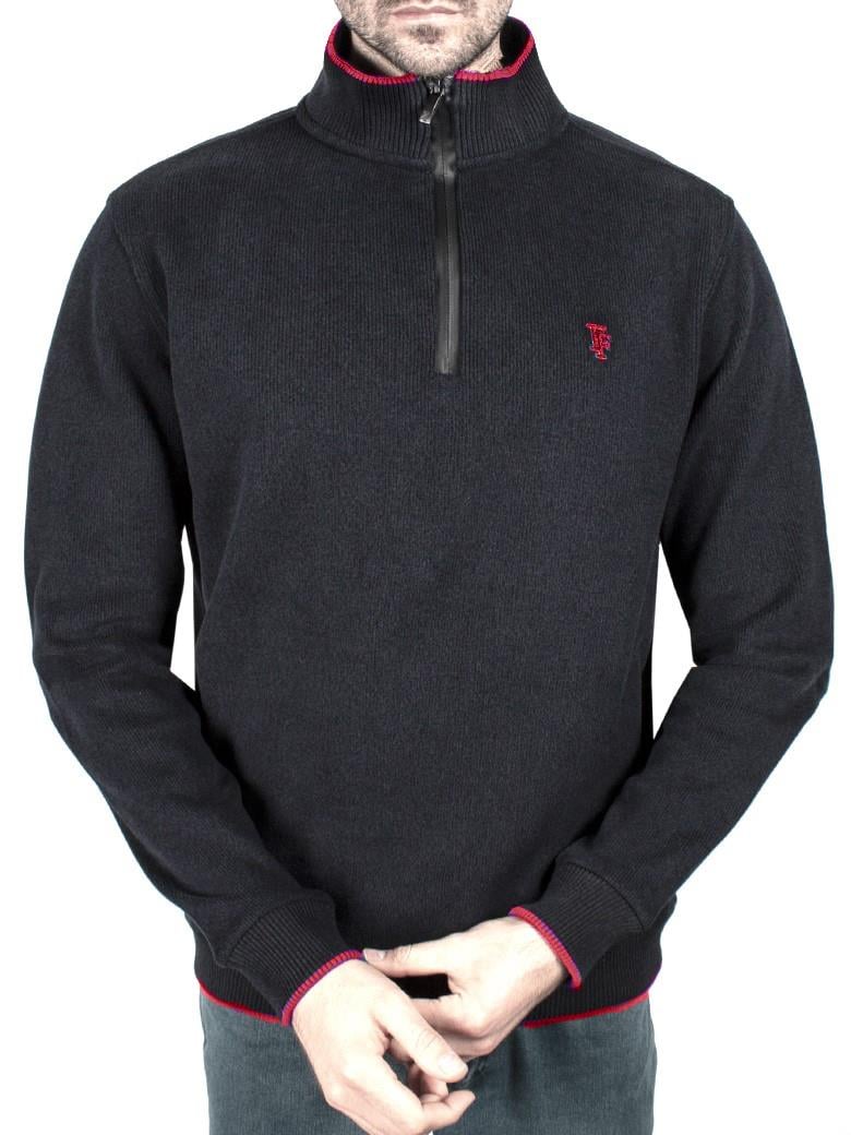 Standart Fit Troyer Yaka Antrasit Fermuarlı Pamuk Sweatshirt