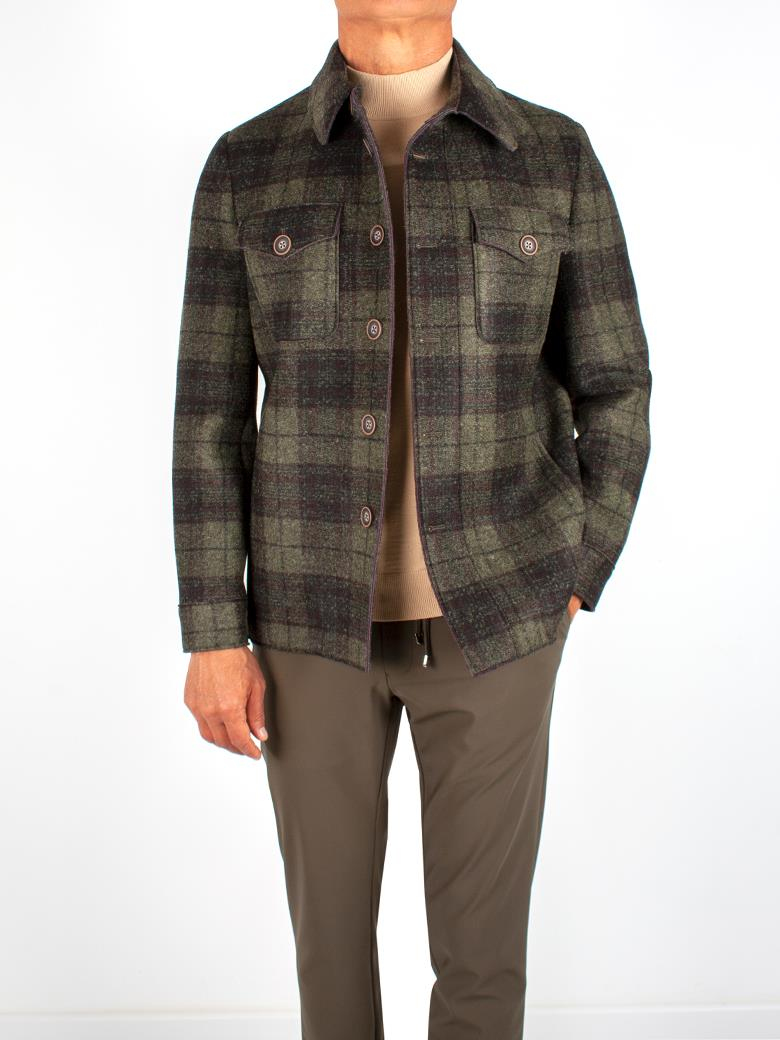 Standart Fit Yeşil Yün Ceket