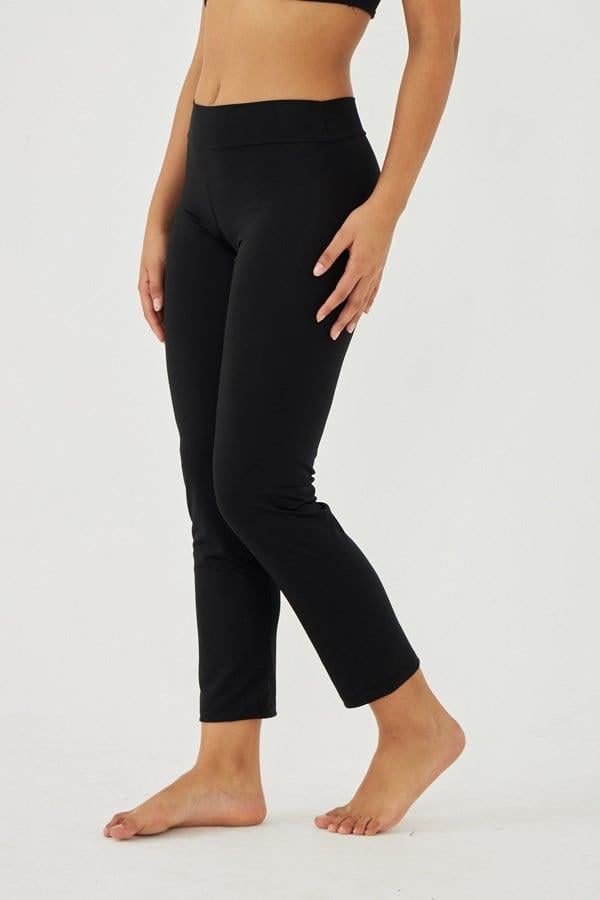 Starinci MayoLikralı Uzun Tayt Siyah Lastikli Bel