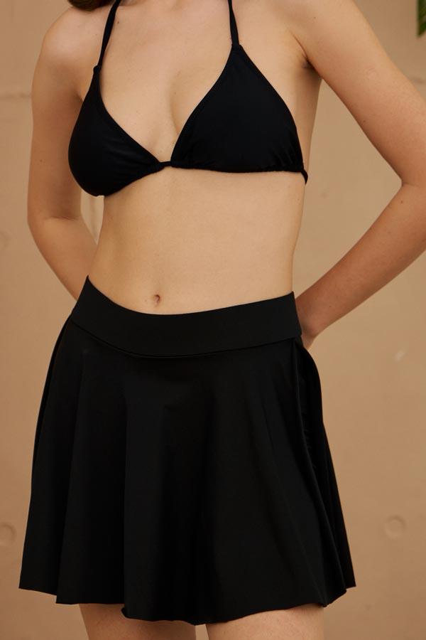 Starinci MayoŞort Etek Pareolu Siyah Havuz&Deniz