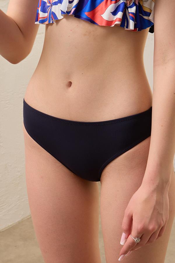 HMMStarinci Kadın Bikini Altı Lacivert İnce Kenar