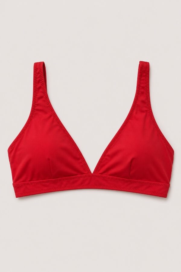 Starinci MayoKırmızı Bralet Bikini Üstü Ayarlanabilir Askılı