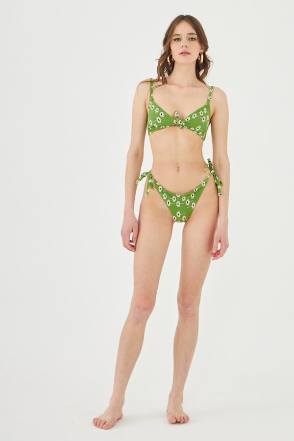 Starinci MayoStarinci Bikini Takımı Yeşil Bağlamalı Kenar
