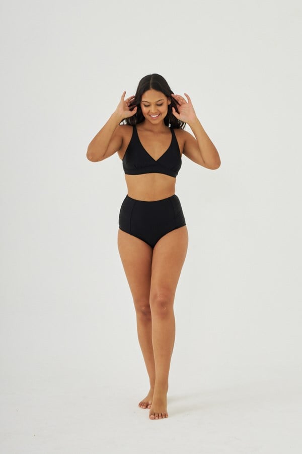 Starinci MayoStarinci Toparlayıcı Bikini Takımı Siyah Yüksek Bel 