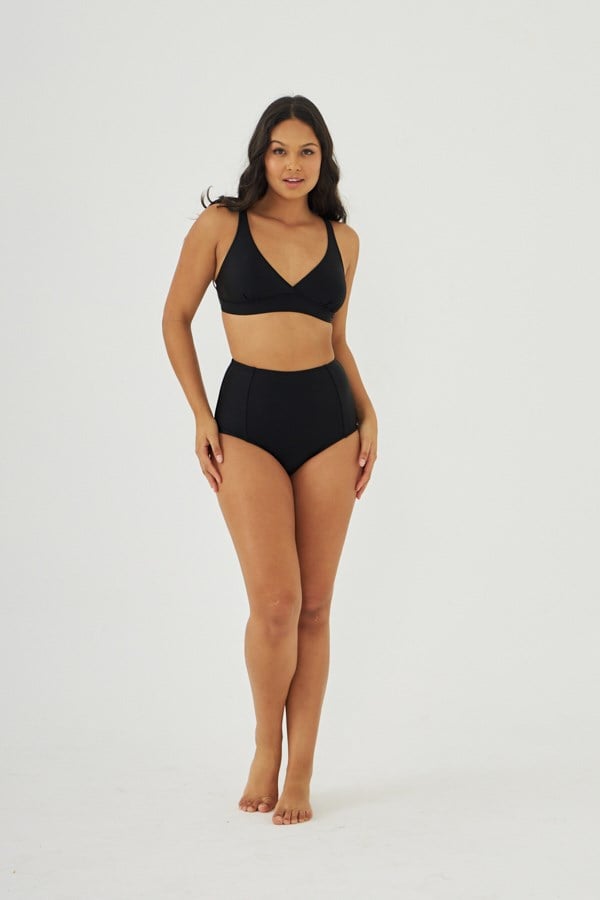 Starinci MayoStarinci Toparlayıcı Bikini Takımı Siyah Yüksek Bel 