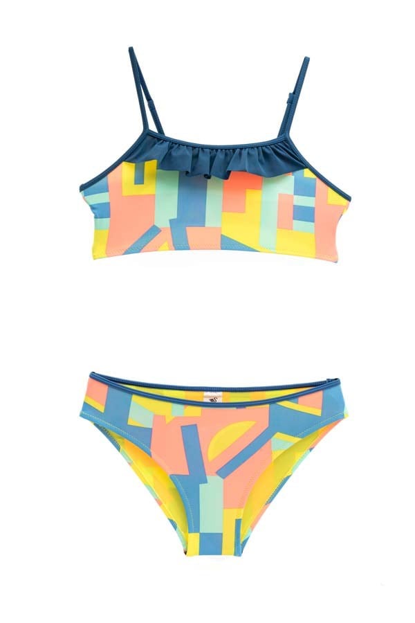 Starinci MayoStarinci Mayo Floral Desenler Çocuk Bikini Takımı