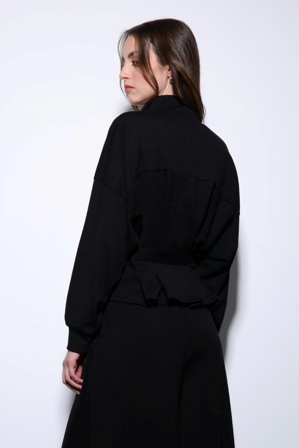 StarinciPantolon Ceket İkili Takım Siyah Geniş Kesim