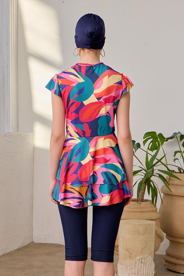 Starinci MayoYarı Kapalı Mayo Likralı Mendil Kol Fulya Renk Paleti