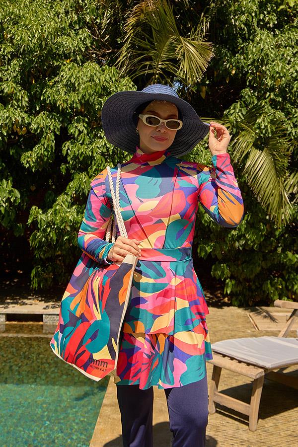 Starinci MayoTesettür Mayo Likralı Fulya Model Pembe Rüyası