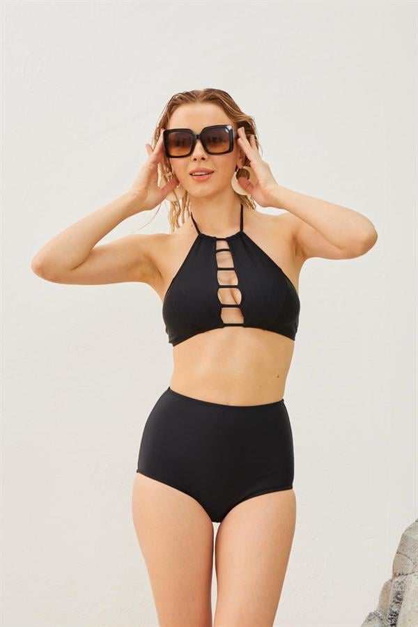 Starinci MayoYüksek Bel Toparlayıcı Bikini Takımı Siyah