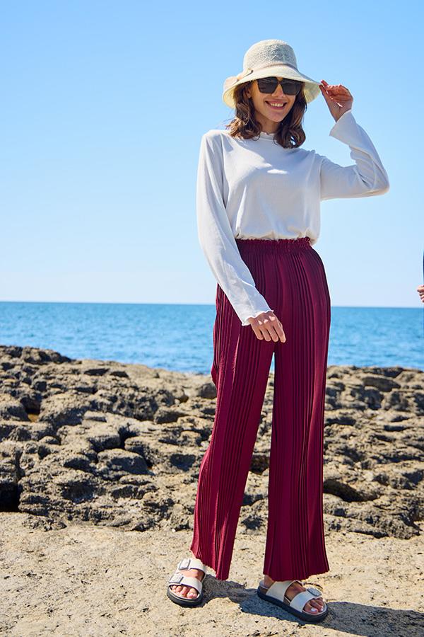 KatreKadın Ayrobin Pantolon Piliseli Mor