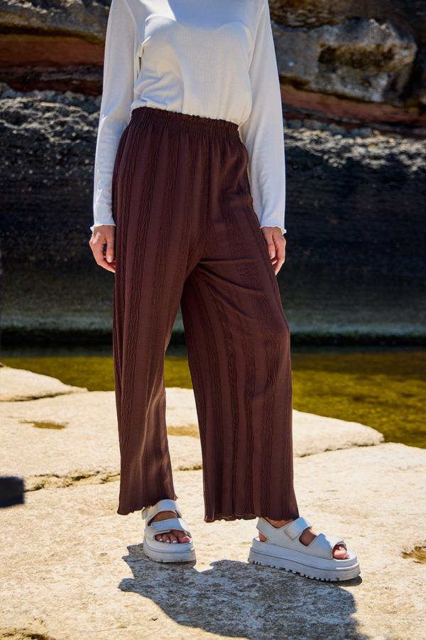 KatreKadın Pantolon Ayrobin Kumaş Kahverengi