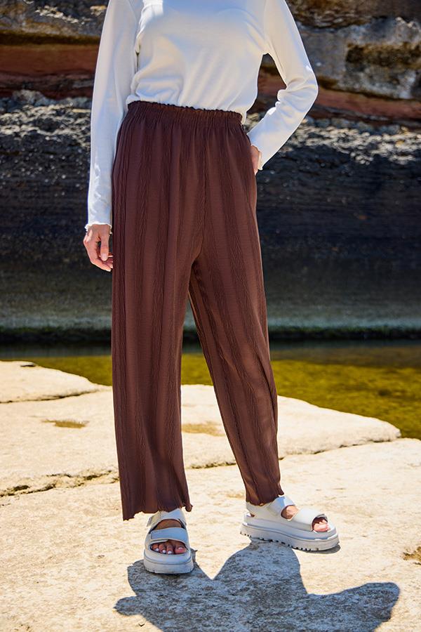 KatreKadın Pantolon Ayrobin Kumaş Kahverengi