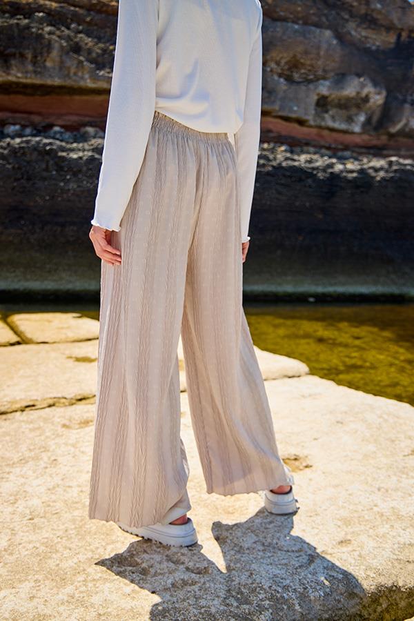 KatreKadın Pantolon Ayrobin Kumaş Taş Gri Puantiyeli