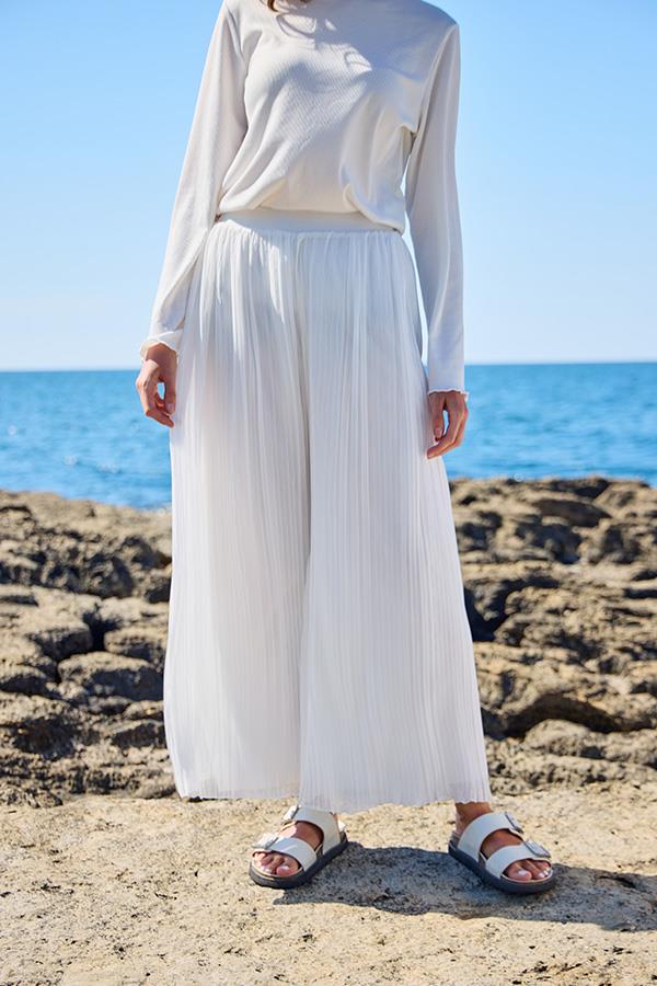 KatreKadın Pantolon Etek Beyaz