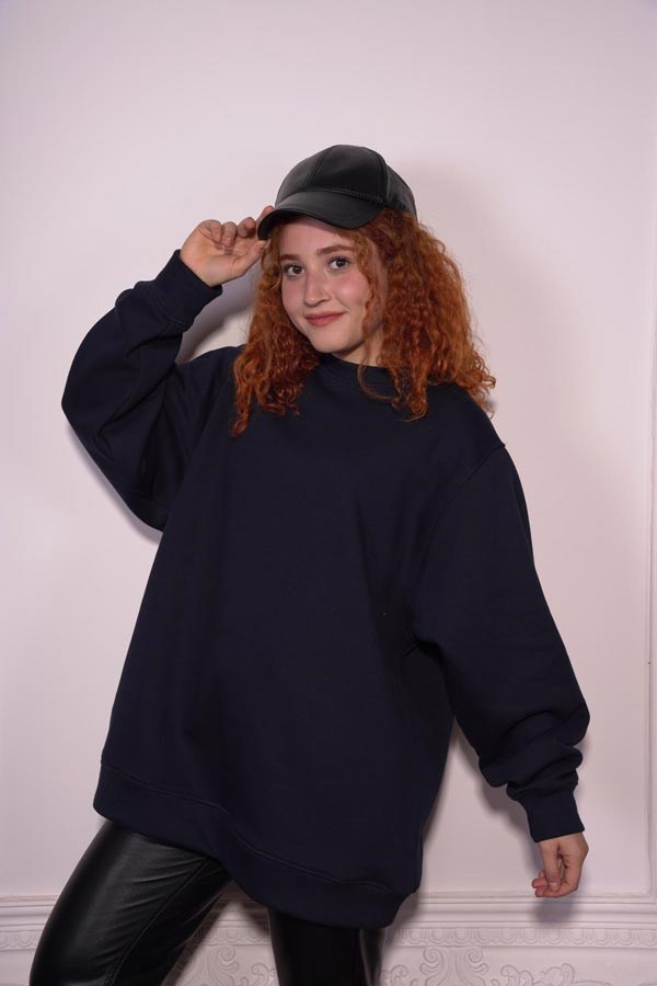 Starinci MayoStarinci Oversize Basic Sweatshirt Lacivert