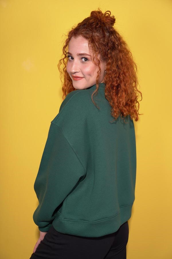 Starinci MayoStarinci Kadın Oversize Basic Sweatshirt Crop Kesim