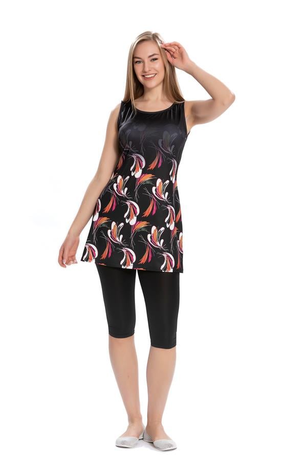 Starinci MayoKolsuz Tesettür Mayo Likralı Siyah Alt Detay