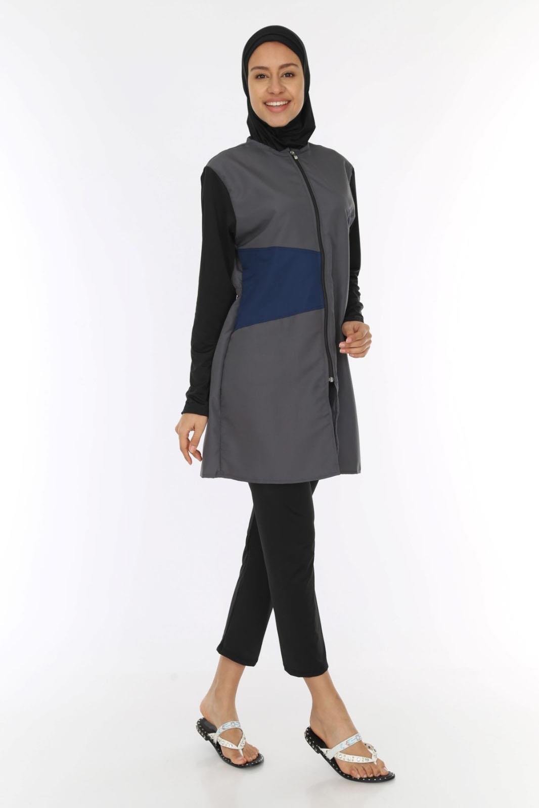 Starinci MayoStarinci Mayo Türbanlı Deniz Kıyafeti Gri