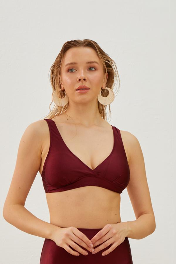 Starinci MayoStarinci Bikini Üstü Toparlayıcı Kruvaze Bordo