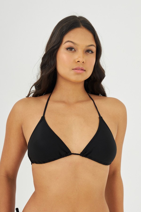 Starinci MayoStarinci Düz Siyah Üçgen Bikini Üstü