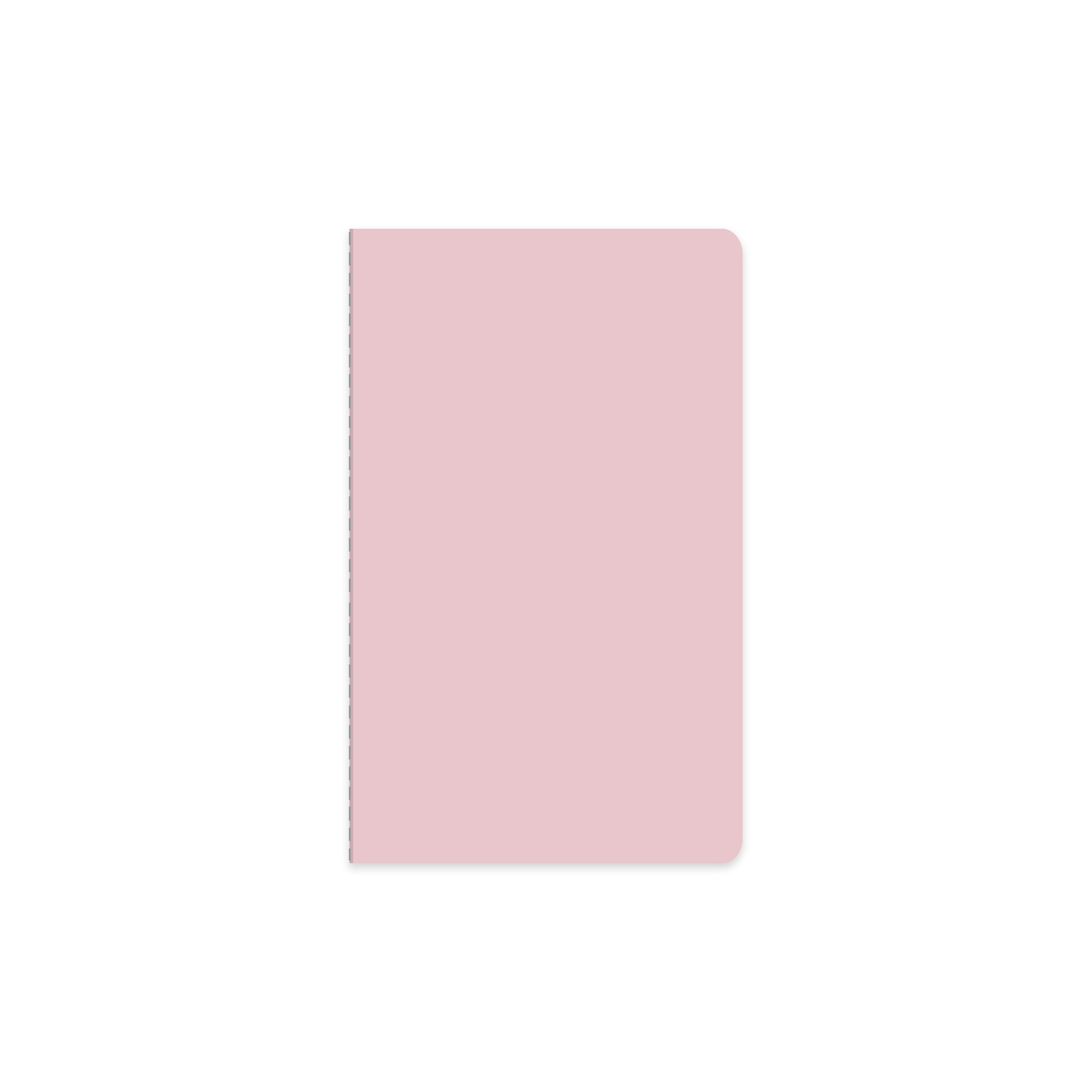13x20 Terzi Dikişli Esnek Kapak Çizgili Defter - Pembe