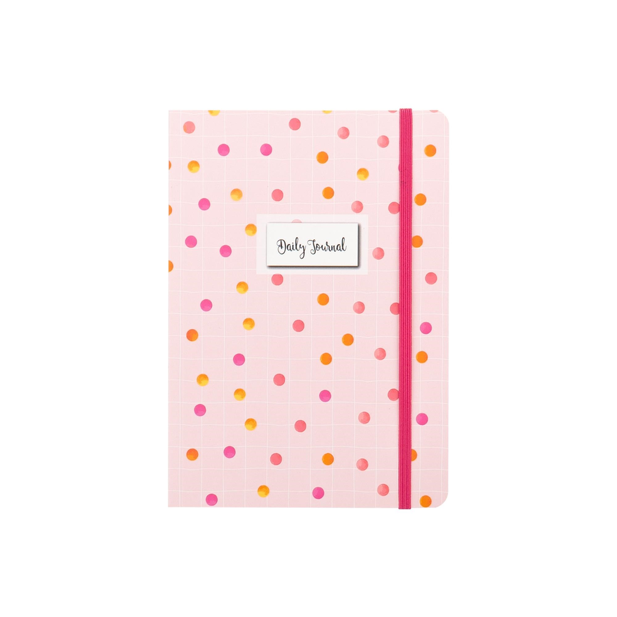 14x20 Ciltli Karton Kapak Çizgili Daily Journals Defter - Pembe